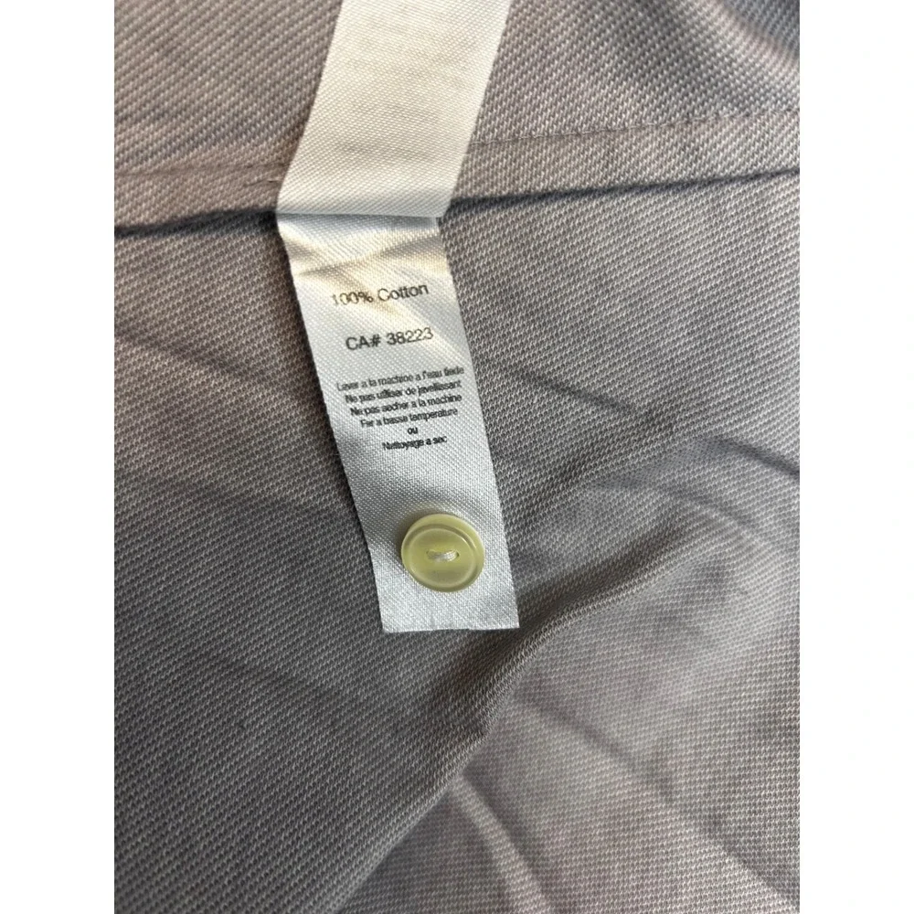 Hinson Wu Women Gray 3/4 Sleeve Pleated Back Button Detail Top Size 10 - Picture 6 of 6